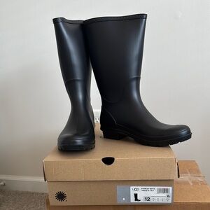 UGG Black Rain Boots